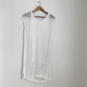 Helmut Lang white dress